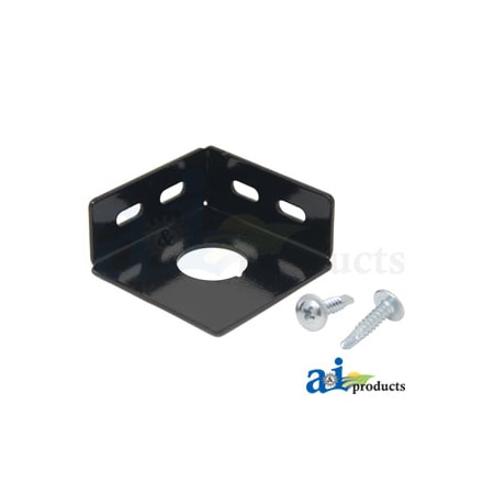 A & I Products Bracket, Black Metal, W/ Mount Screws, For Round Rocker Switches W/ 15/16" Dia Mount 3" x5" x1" A-RSB1516